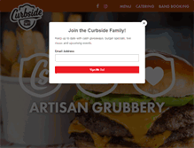 Tablet Screenshot of curbsideburgers.com
